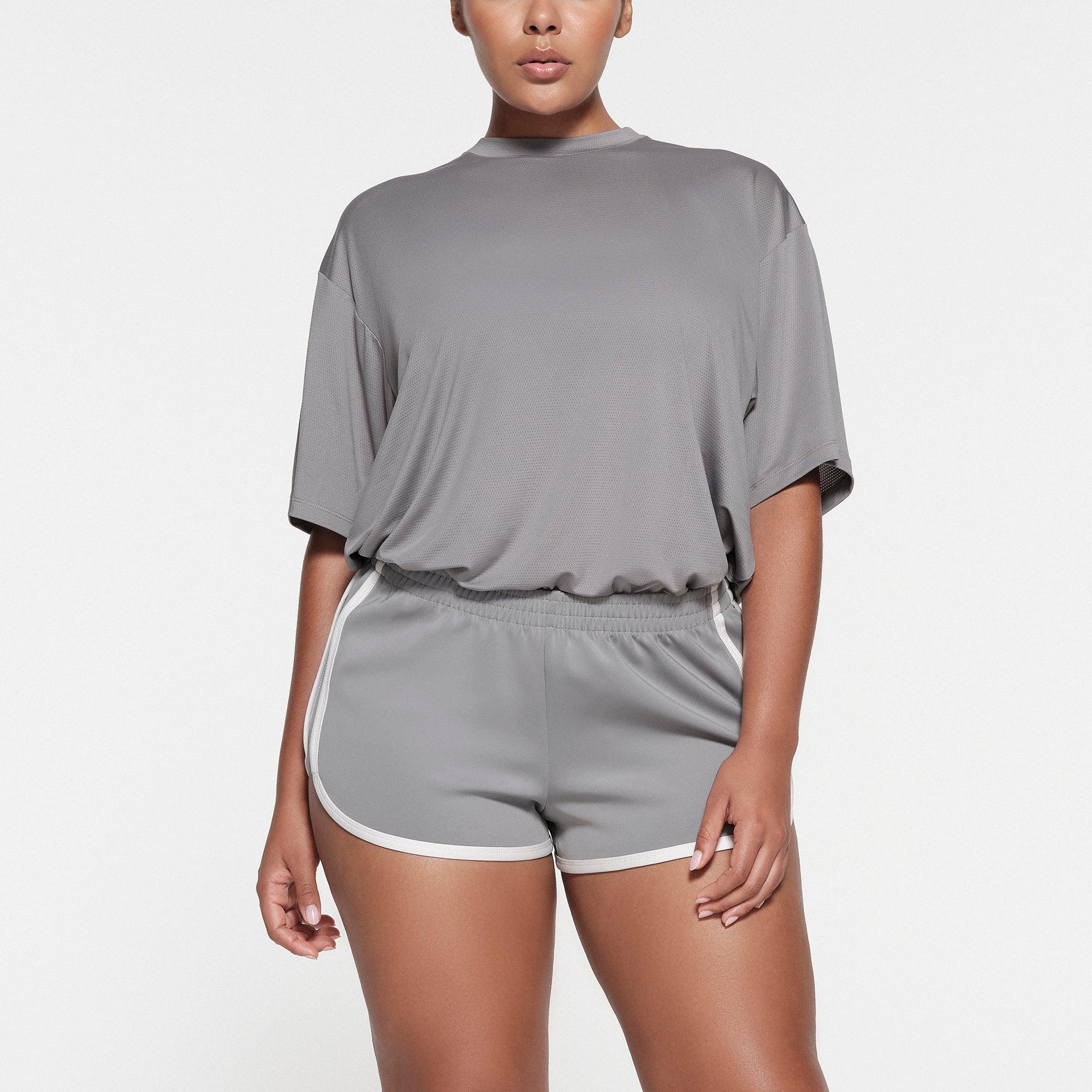 SKIMS TRACK MESH OVERSIZED T-SHIRT | PACIFIC Product Image