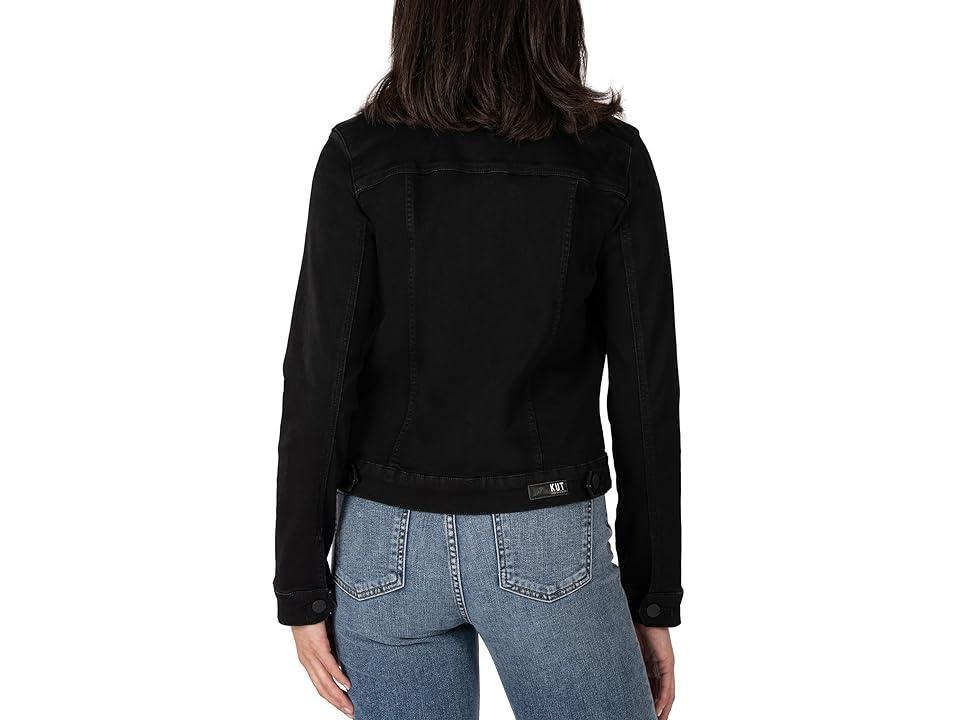 KUT from the Kloth Julia Crop Jacket with Drop Shoulder Regular Waistband Women's Jacket Product Image