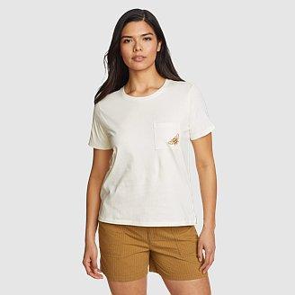 Women's Everyday Essentials Embroidered Pocket T-Shirt Product Image