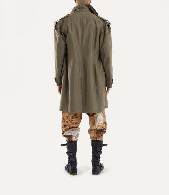 Stripped Trench Coat  Product Image