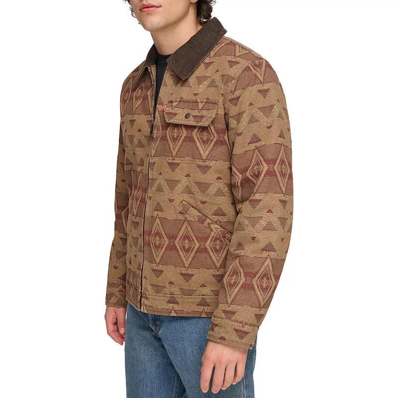 Mens Levis Trucker Jacket with Corduroy Collar Product Image