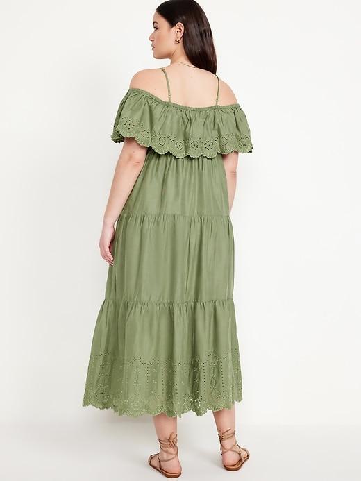 Cold Shoulder Maxi Swing Dress Product Image