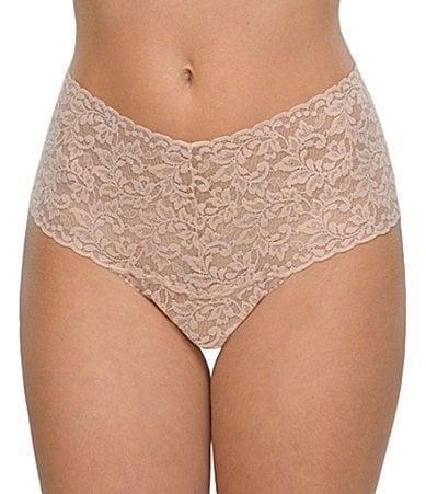 Hanky Panky Plus Retro Lace Thong Product Image