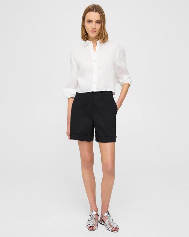 Cuffed Short in Cotton Piqué Product Image