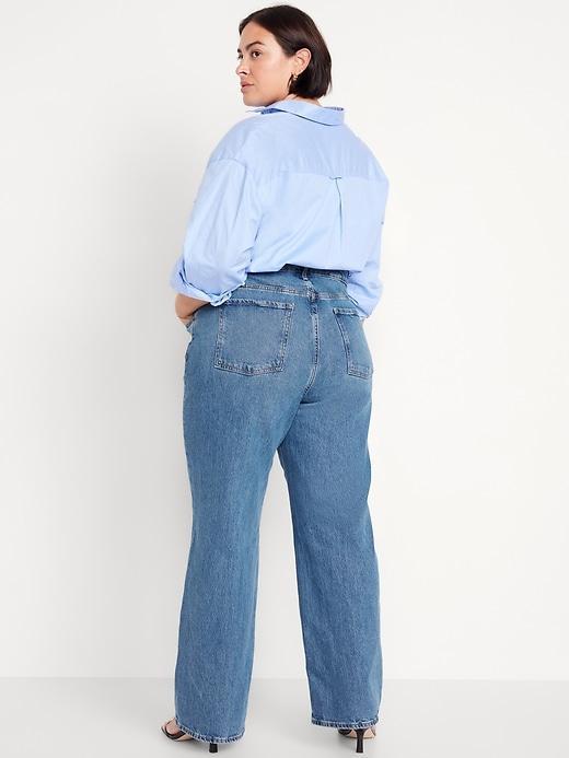 Extra High-Waisted Sky-Hi Wide-Leg Jeans Product Image