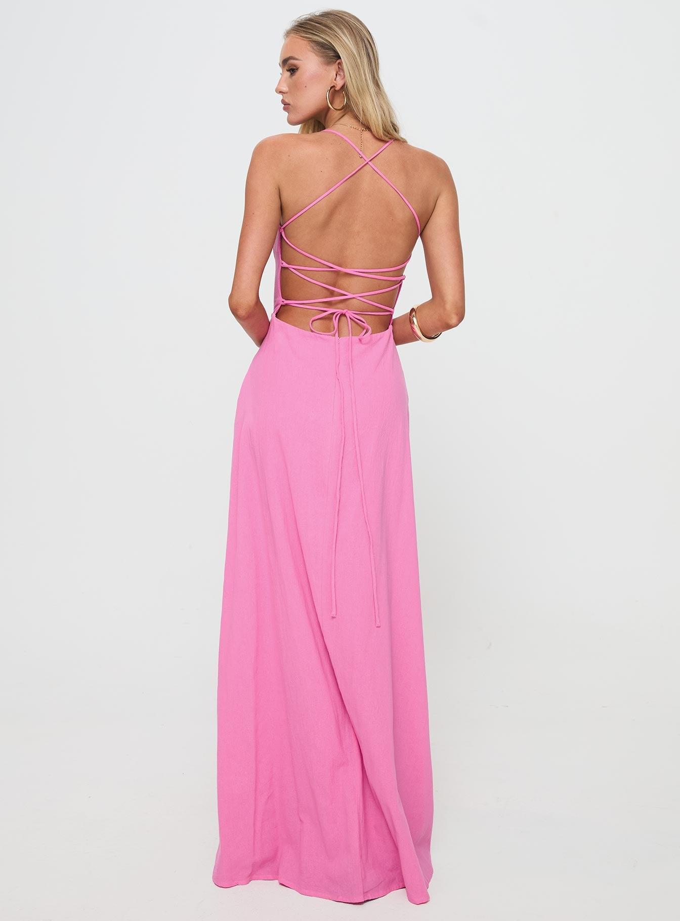 Clea Maxi Dress Pink Product Image