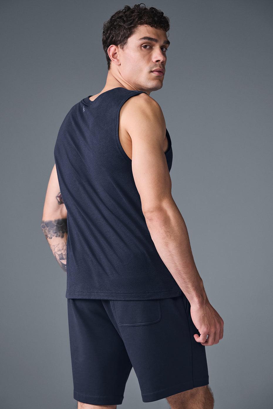 The Triumph Muscle Tank - Navy Product Image