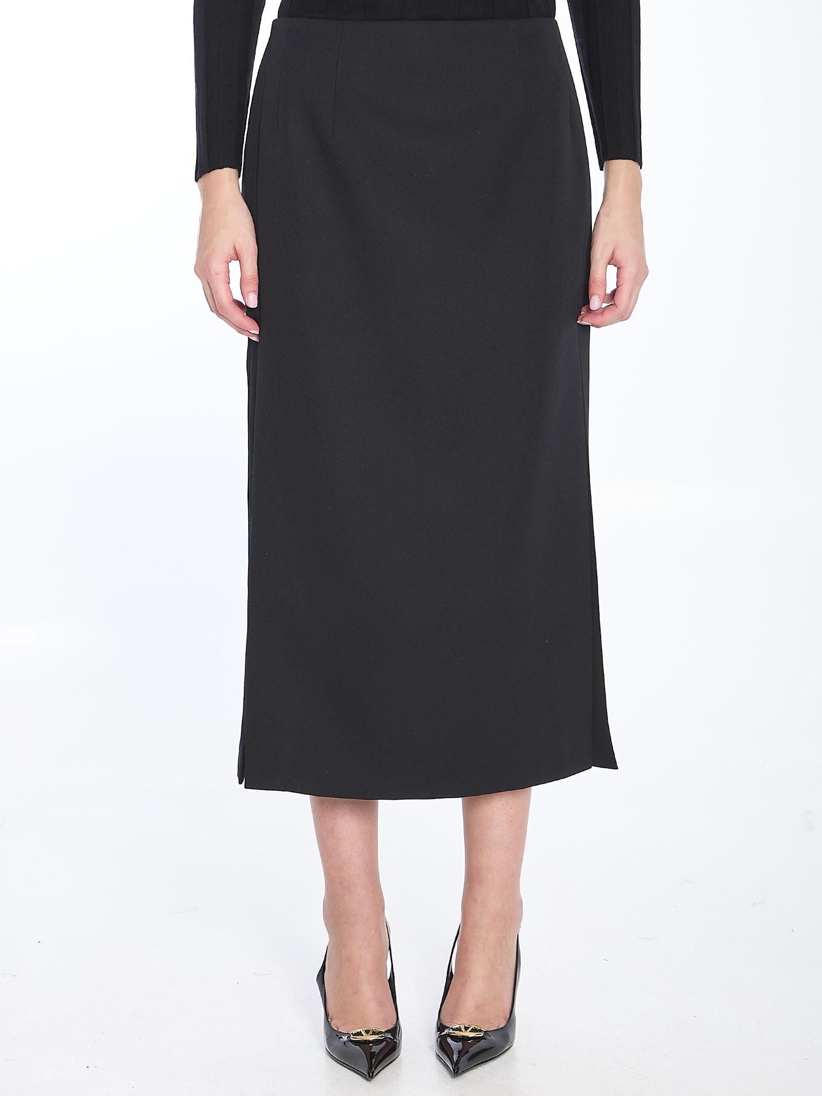 VALENTINO Skirt In Grisaille In Black Product Image