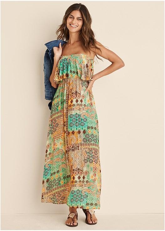 Paisley Print Maxi Dress Product Image