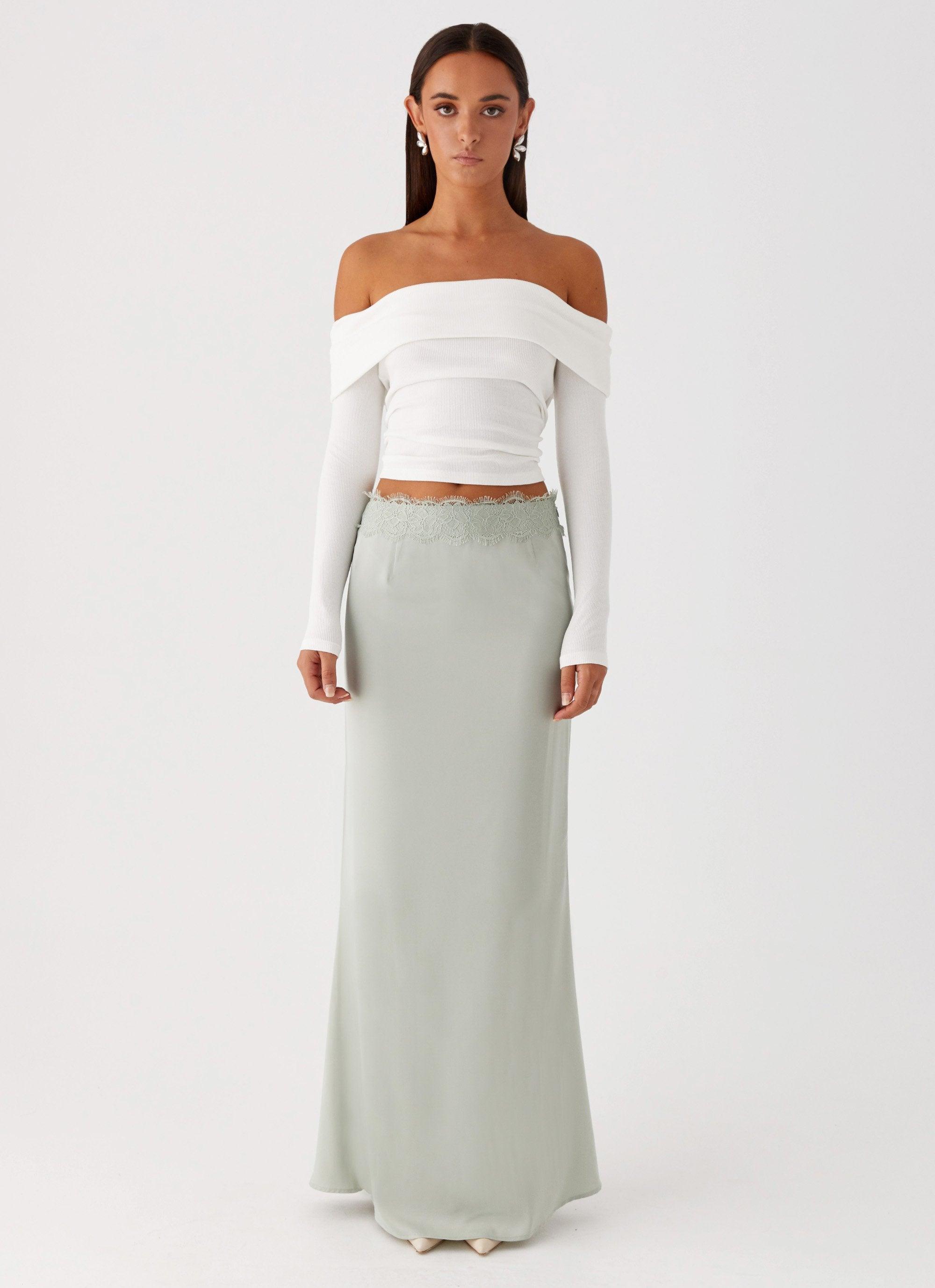 Maeve Maxi Skirt - Mint Product Image