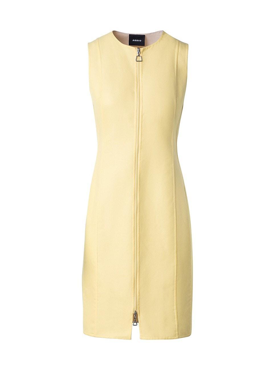 Reversible Double-Face Cotton Sheath Dress Product Image