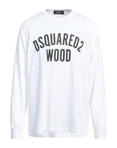 DSQUARED2 Man T-shirt White Size L Cotton Product Image