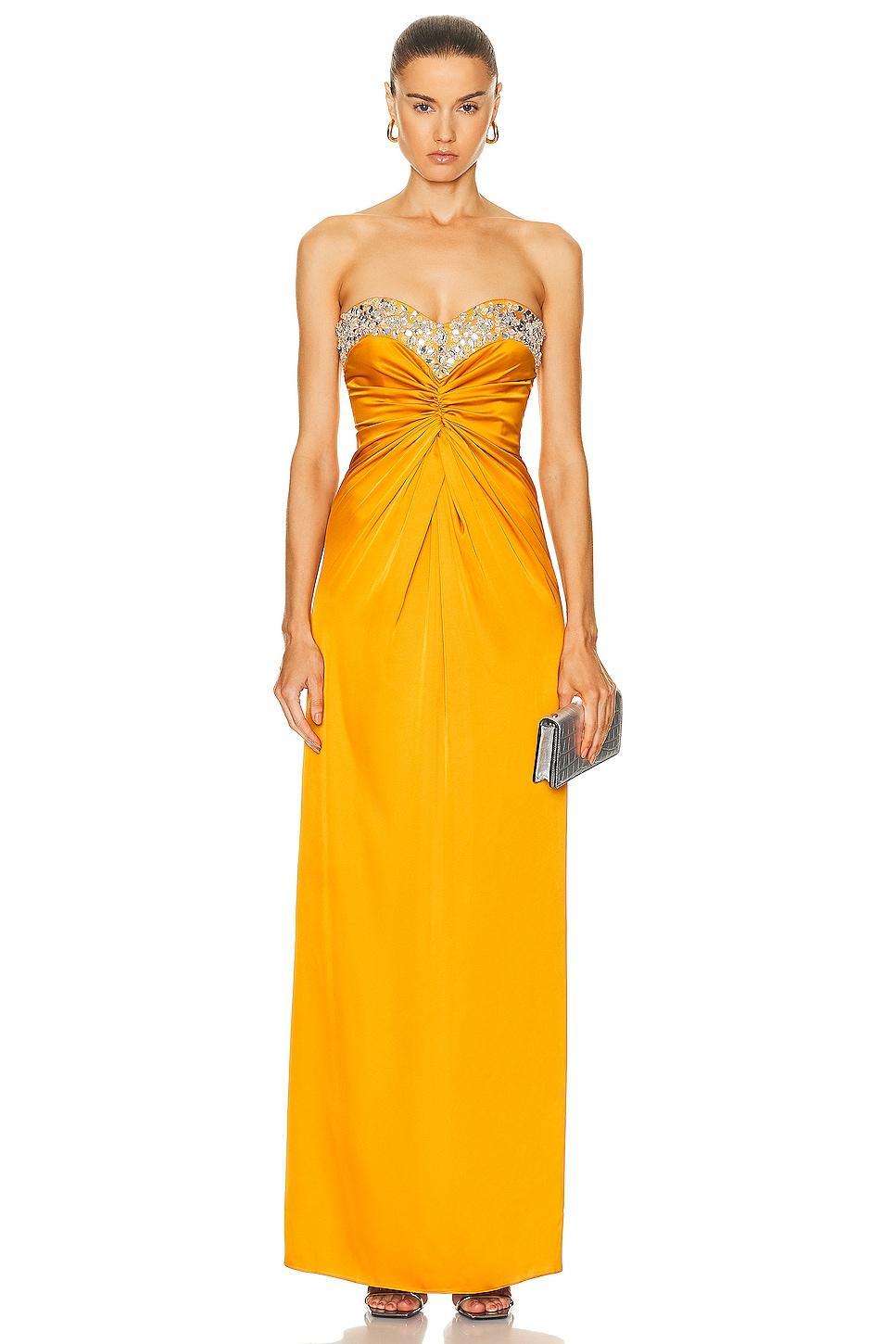 PatBO Hand-beaded Strapless Gown Size 0. Product Image