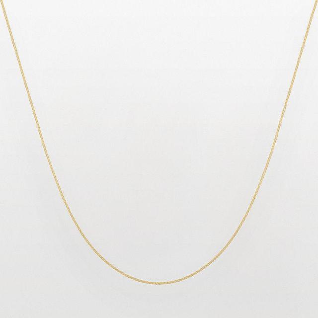 Everlasting Gold 14k Gold Venetian Box Chain Necklace, Womens Yellow Product Image