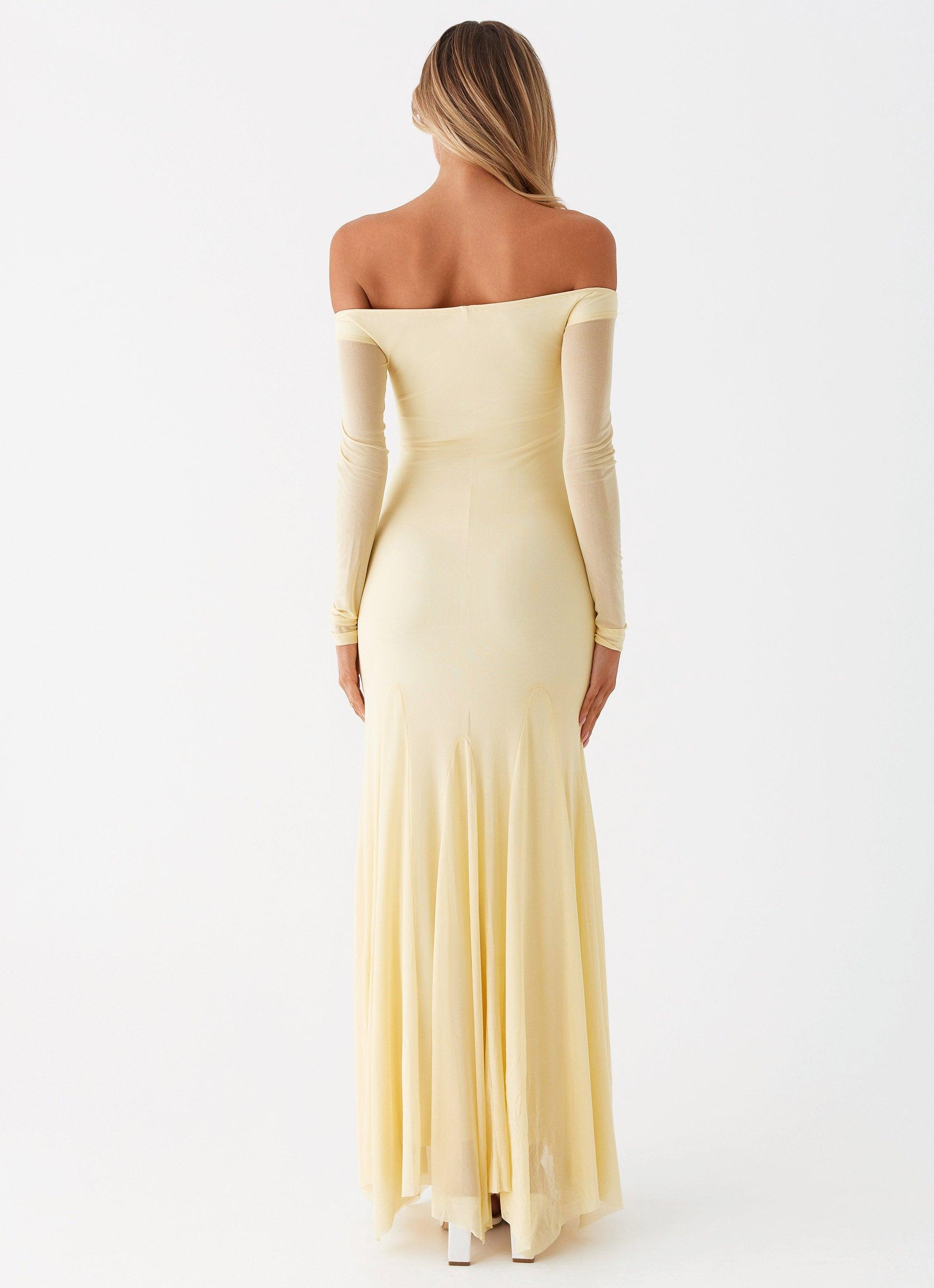 Maribel Maxi Dress - Yellow Product Image