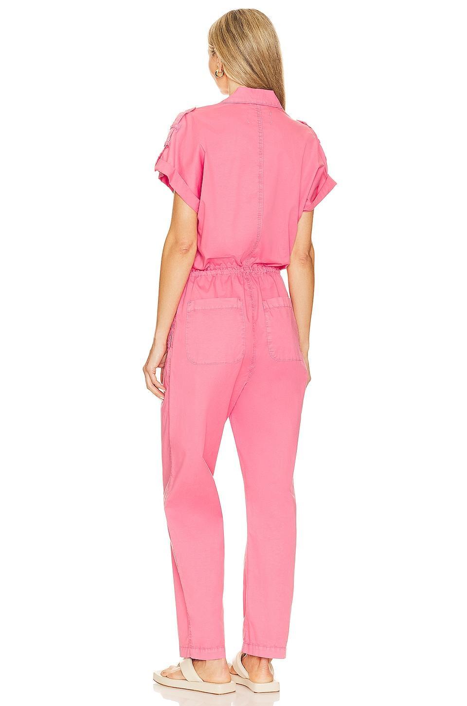 Jordan Short Sleeve Zip Front Jumpsuit PISTOLA Product Image