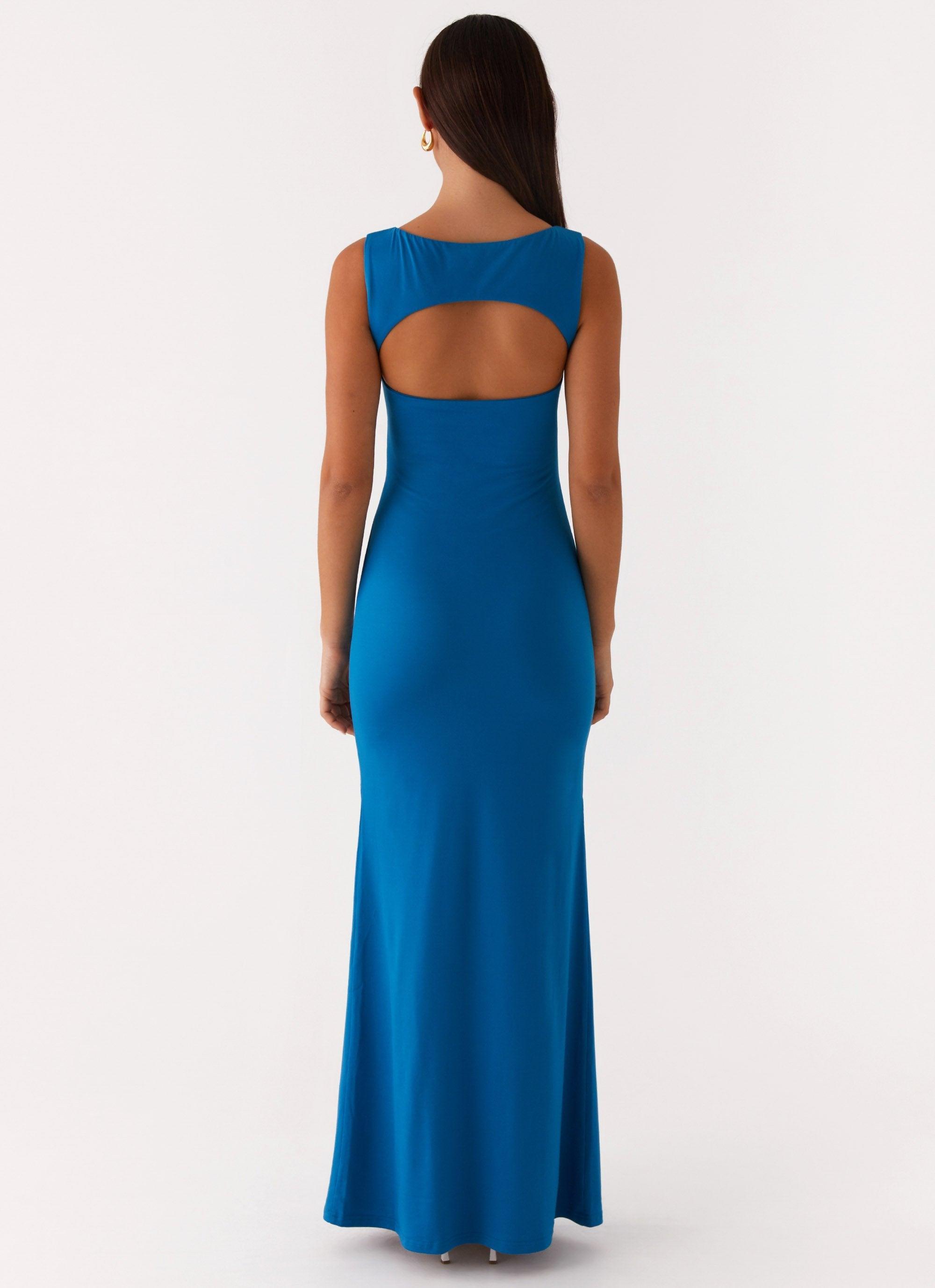 Lagoon Cut Out Maxi Dress - Royal Blue Product Image