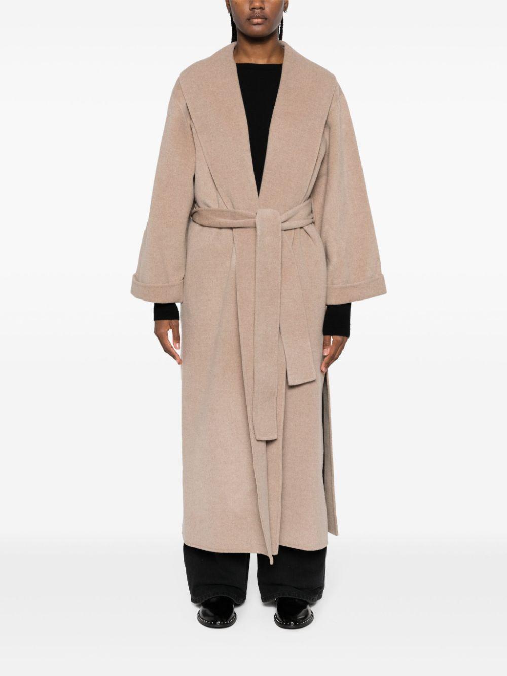 Trullem belted wool coat Product Image