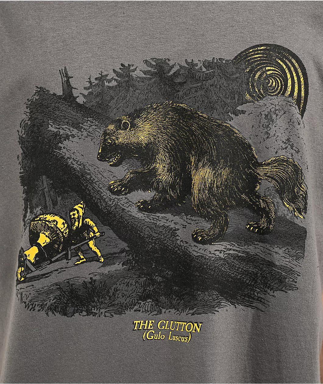 Portal Dimension The Glutton Grey T-Shirt Product Image