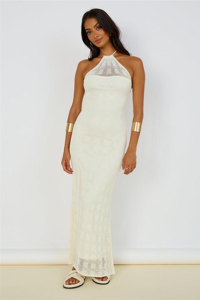 Kombucha Maxi Dress White Product Image