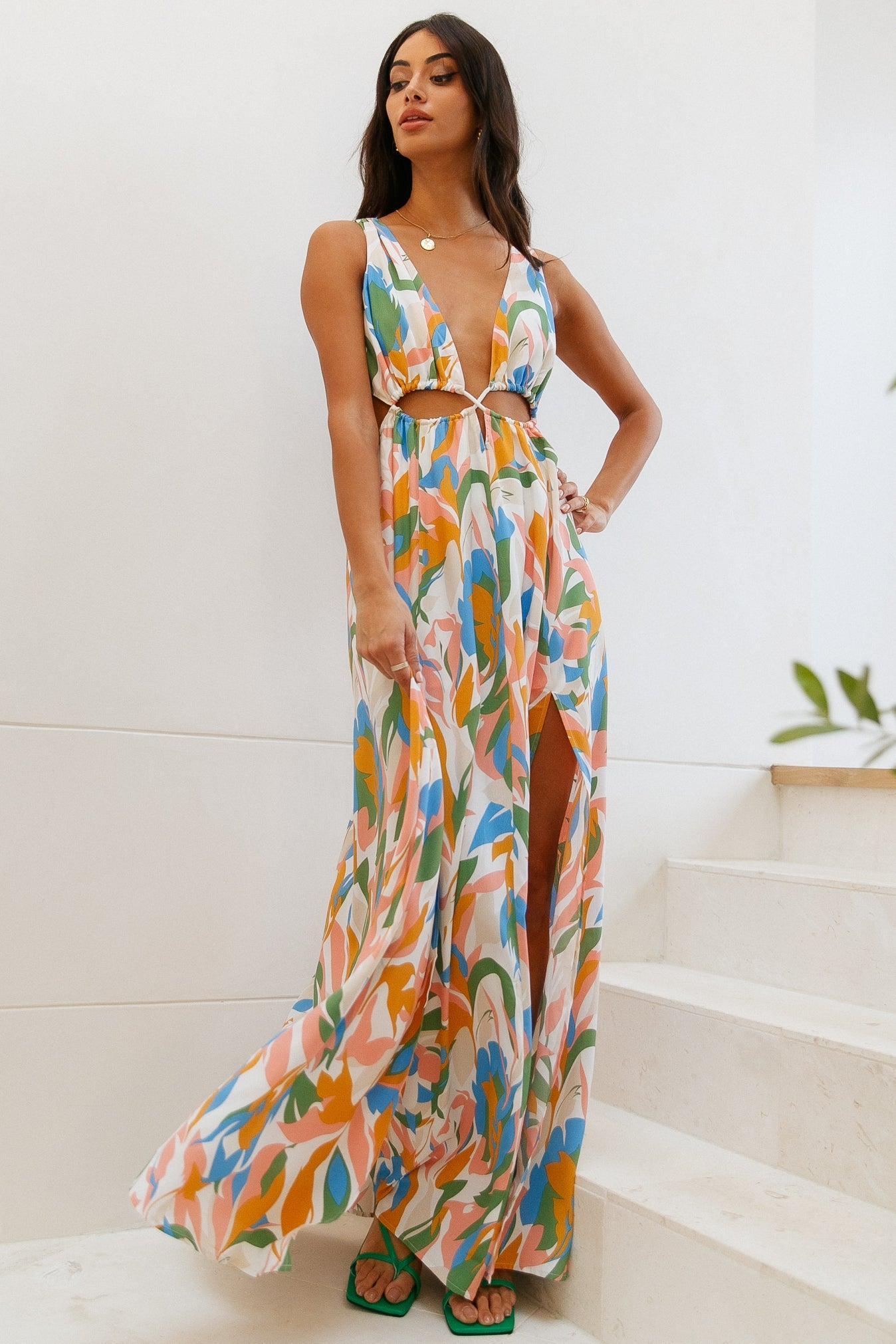 HELLO MOLLY Mystical Meetings Maxi Dress Multi Product Image