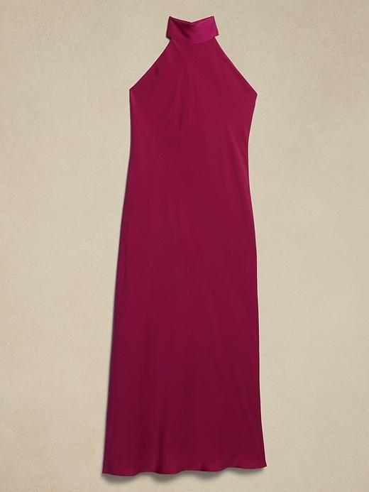 Silky Open-Back Maxi Dress Product Image