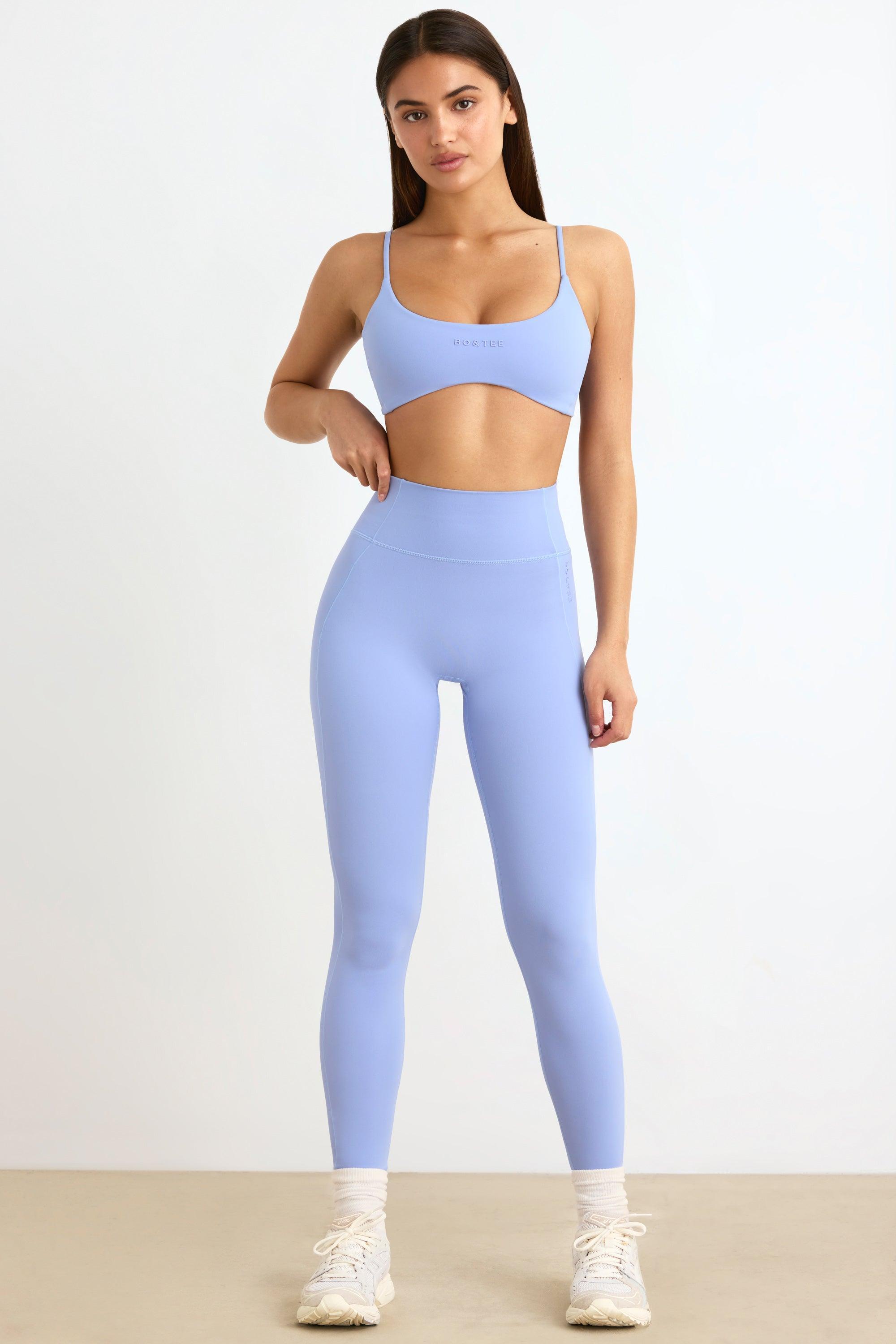 Soft Active Leggings in Lavender Blue Product Image