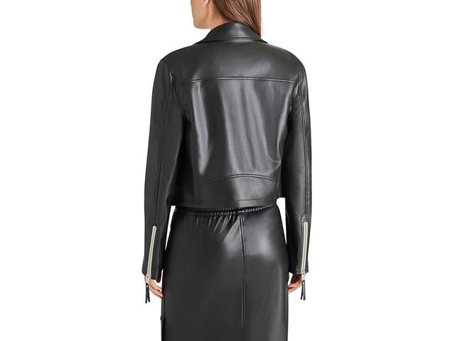 Steve Madden Vinka Faux Leather Moto Jacket Product Image