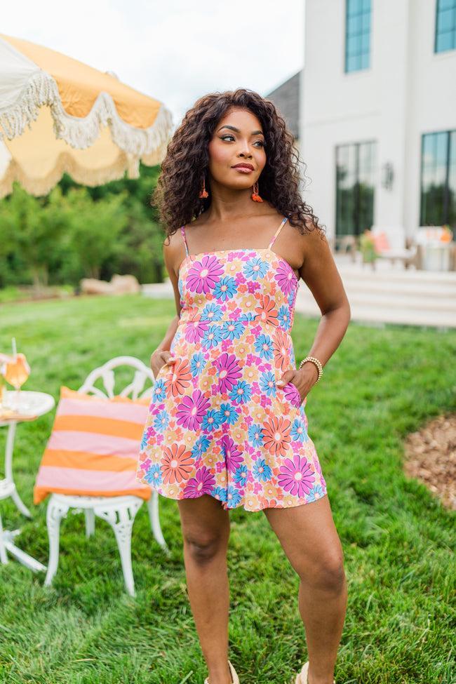 Sunbeam Bouquet Multi Floral Print Romper Product Image