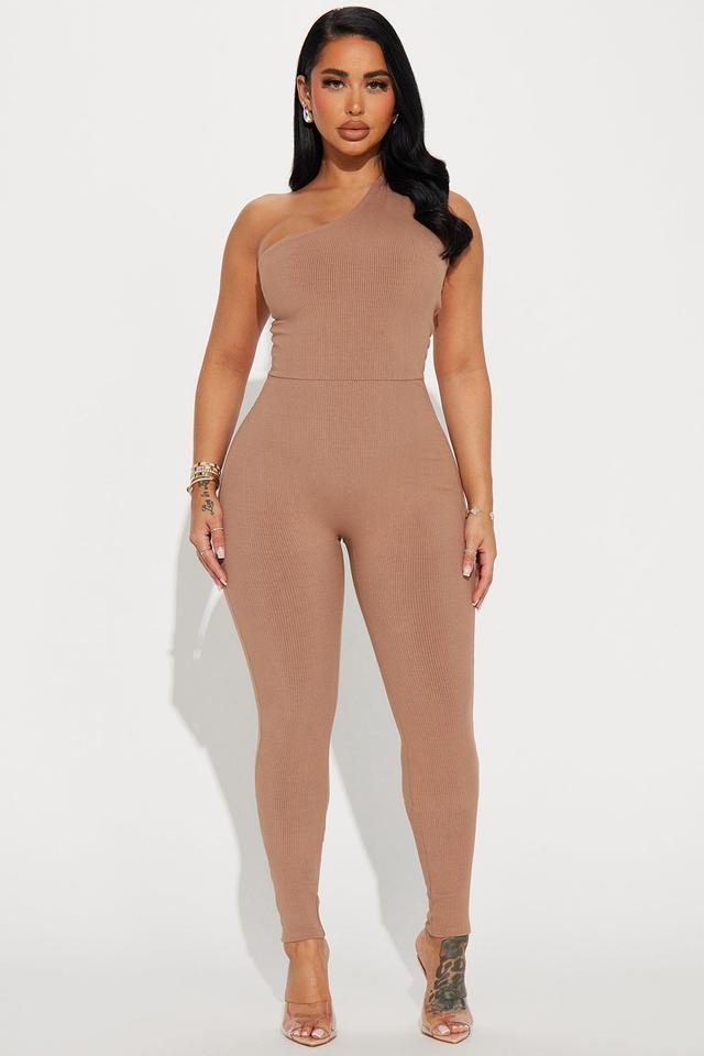 Scarlett Snatched Jumpsuit - Nude Product Image