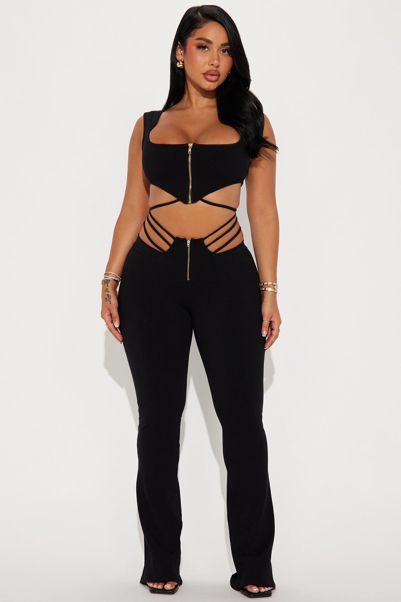 Naomi Snatched Pant Set - Black Product Image