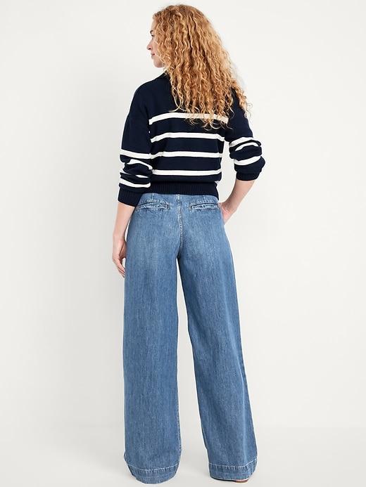 Extra High-Waisted Baggy Wide-Leg Trouser Jeans Product Image