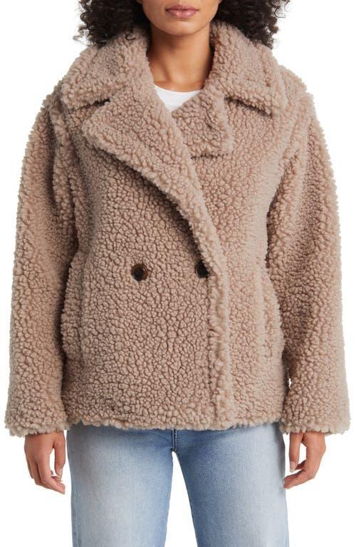 UGG Gertrude Faux Fur Double Breasted Teddy Coat Product Image