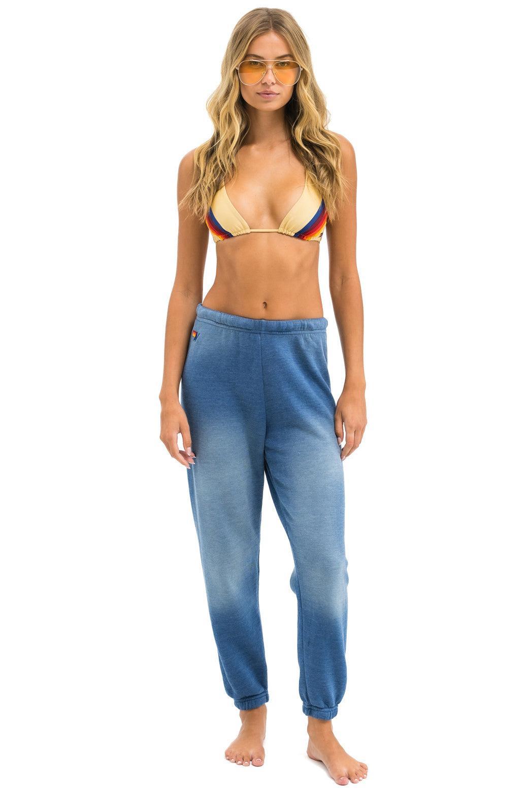 BOLT STITCH SWEATPANTS - FADED WATER Female Product Image