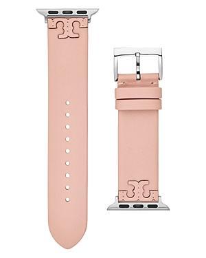 Tory Burch Womens McGraw Blush Band For Apple Watch Leather Strap 38mm/40mm Product Image