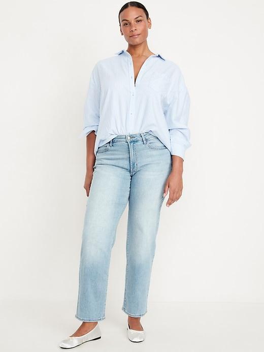 High-Waisted Wow Loose Jeans Product Image