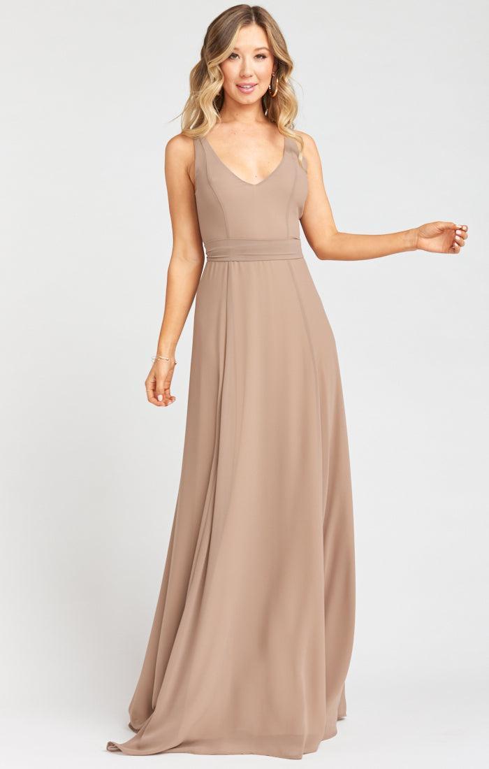 Jenn Maxi Dress ~ Dune Chiffon Product Image