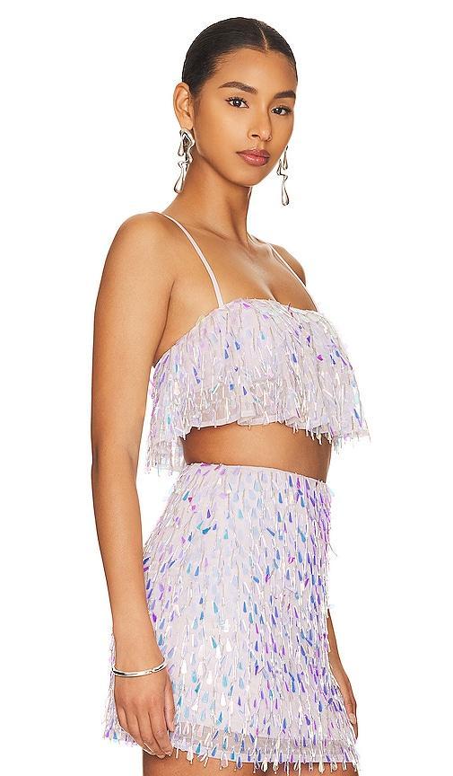 MAJORELLE Mallory Embellished Crop Top Size M, S, XL. Product Image