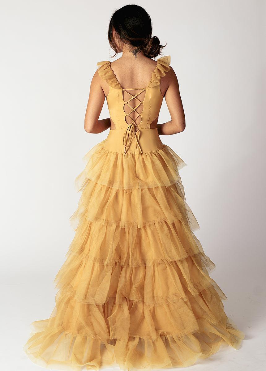 Adrienne Impact Dress in Butterscotch Product Image