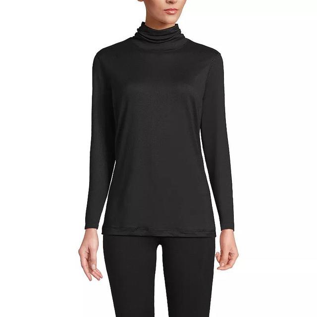 Womens Lands End Thermaskin Turtleneck Long Underwear Top Product Image