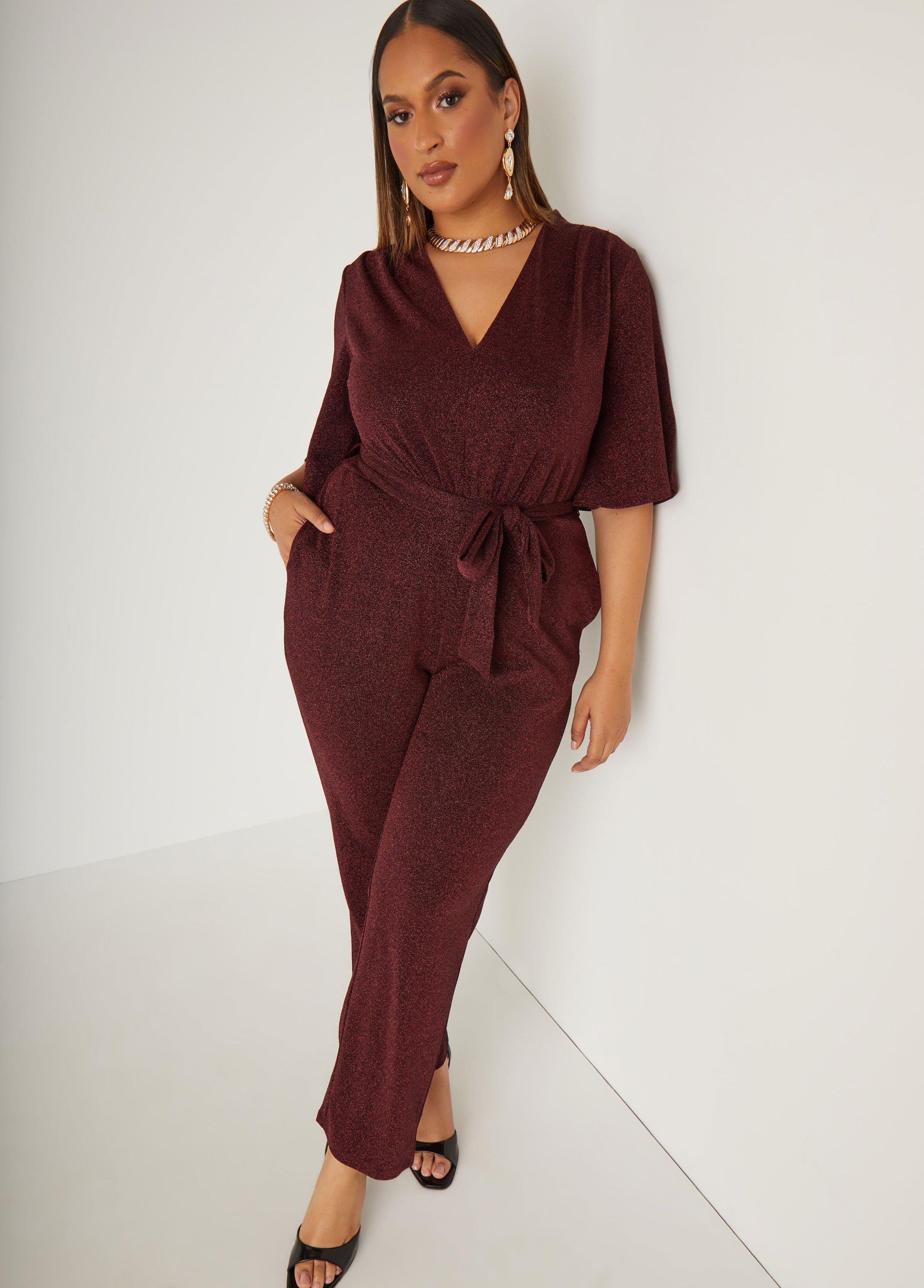 Straight Leg Lurex™ Jumpsuit Product Image