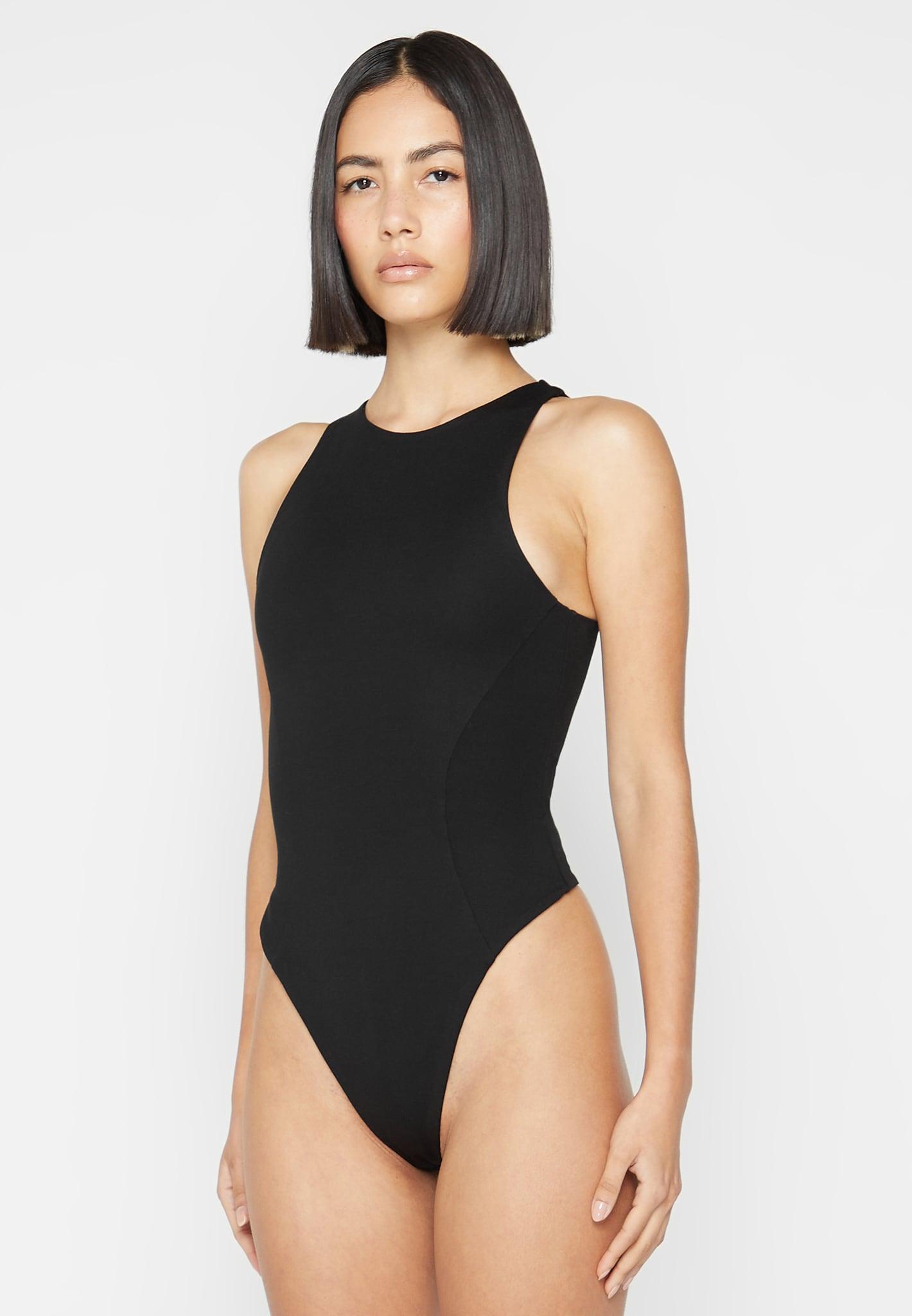 Éternelle Racer Neck Bodysuit - Black Female Product Image