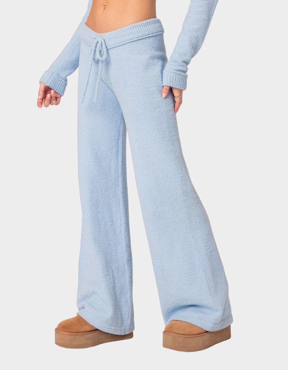 EDIKTED Plush Super Soft Knit Pants Product Image