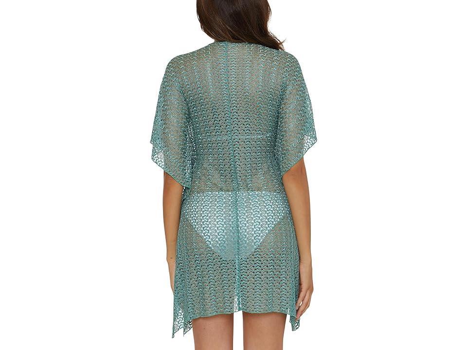 Golden Lace Crochet Tunic Cover-Up Product Image