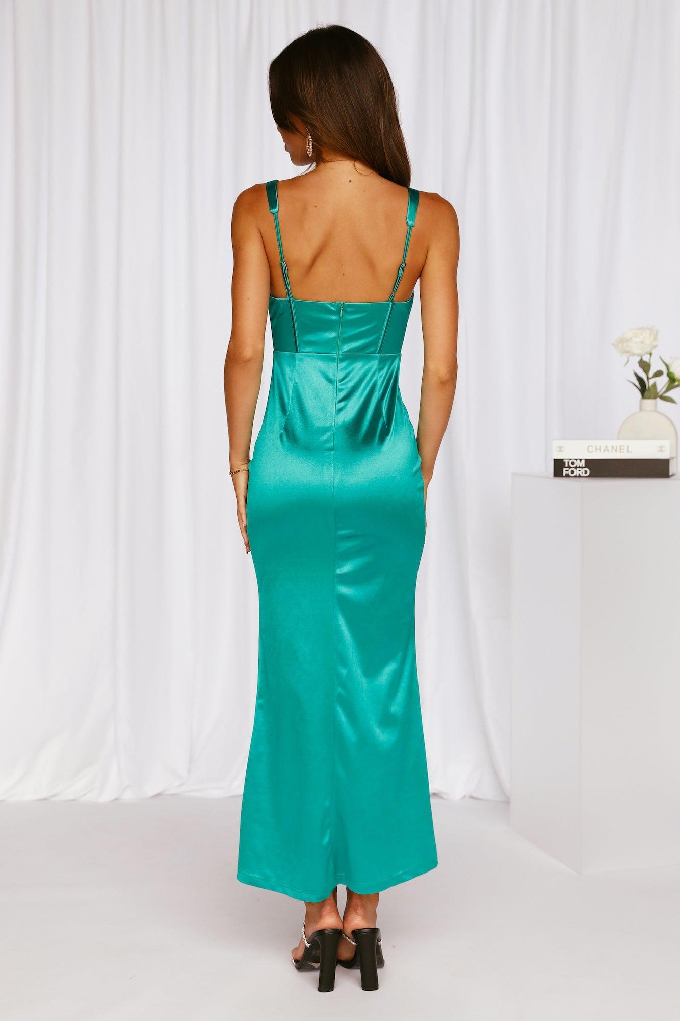 Check It Out Midi Dress Green Product Image