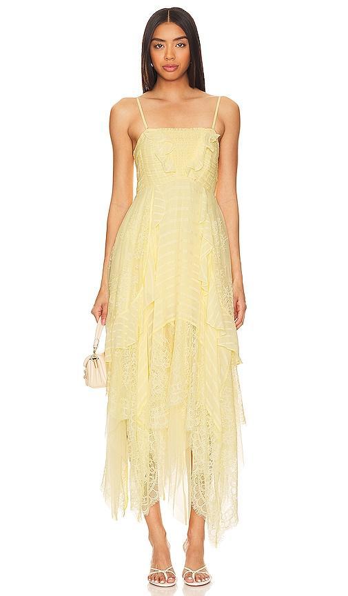 Sheer Bliss Maxi Dress In Anise Flower Product Image