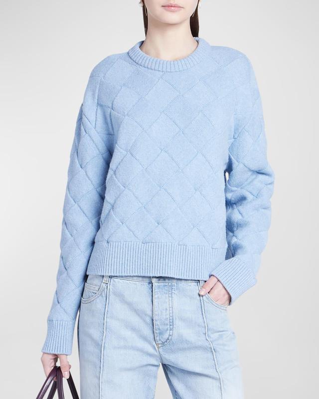 Braided Knit Wool Sweater Product Image