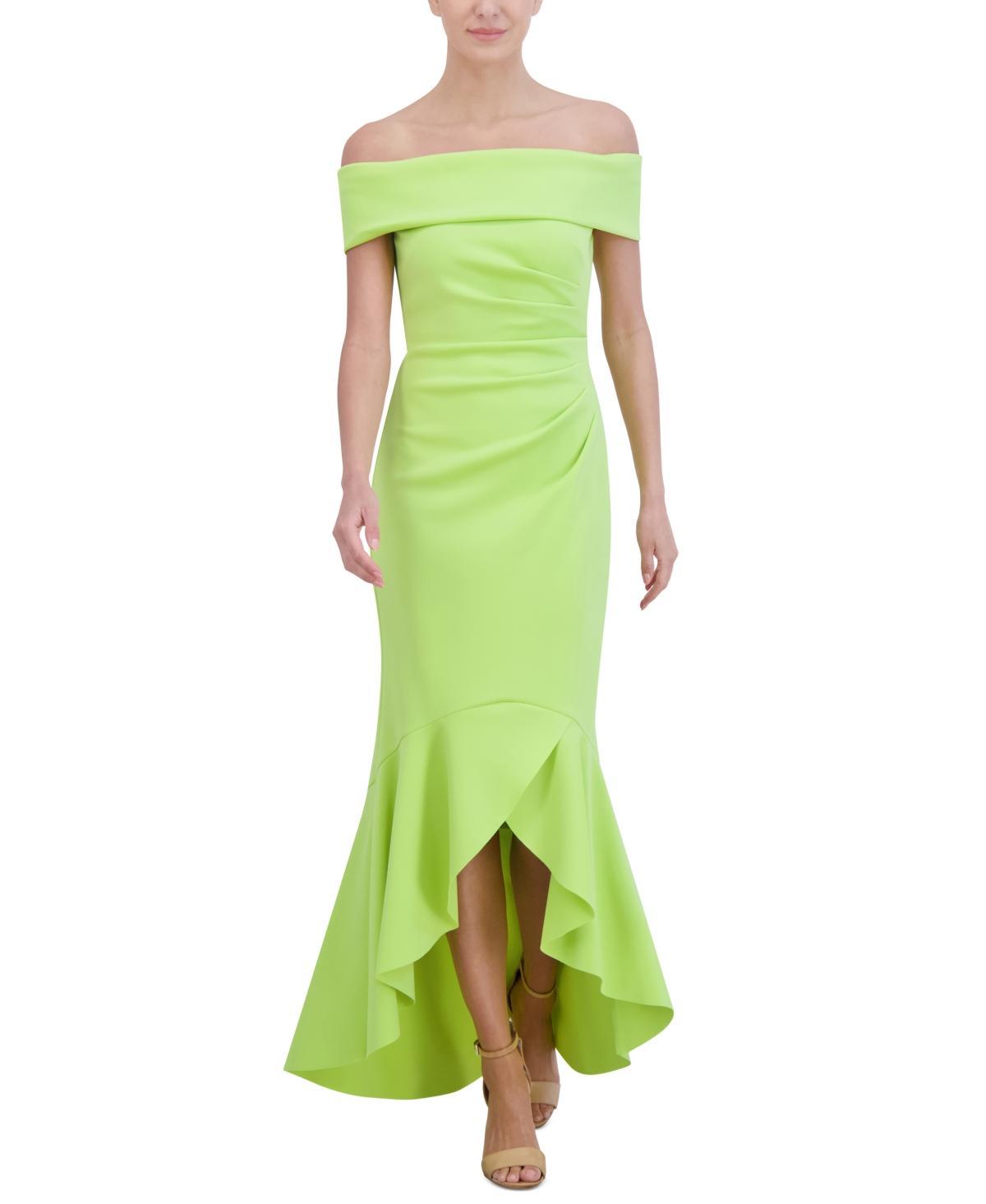 Eliza J Womens High-Low Off-The-Shoulder Gown Product Image