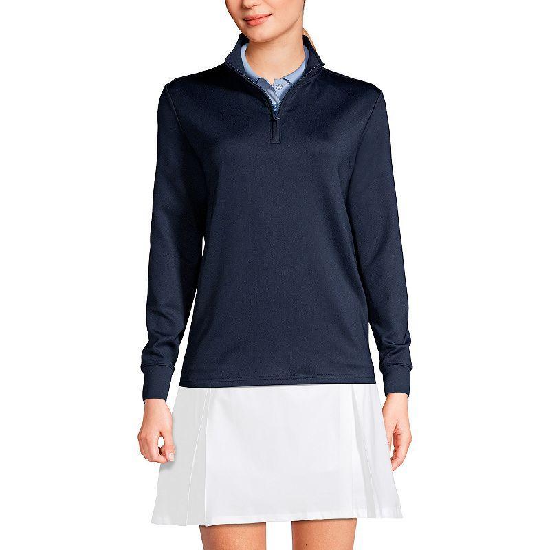 Lands End Womens Active Performance Quarter Zip Pullover Product Image