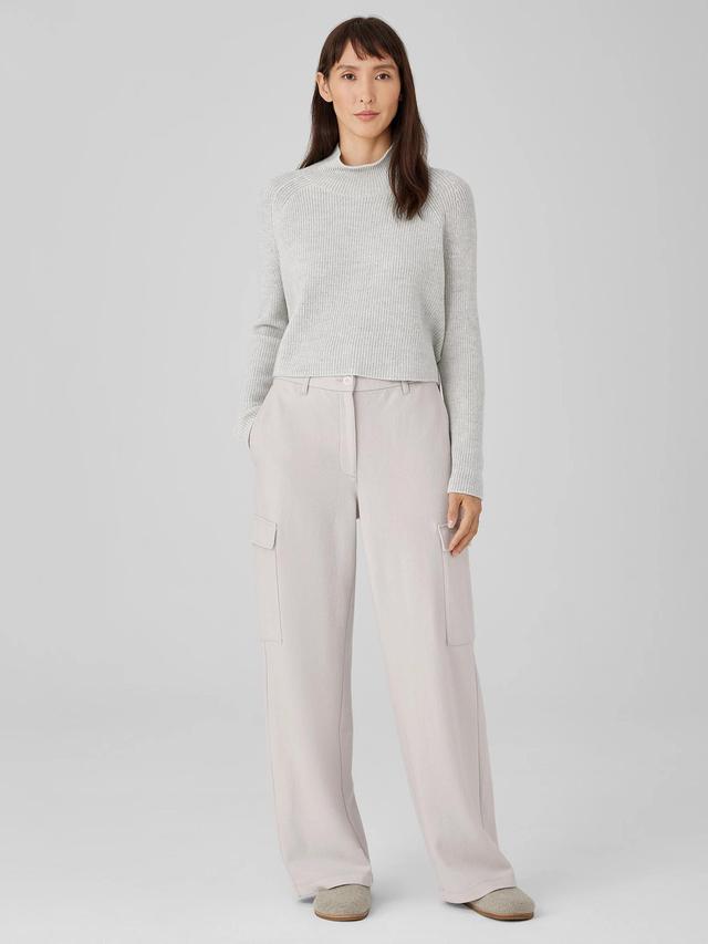 EILEEN FISHER Boiled Wool Jersey Cargo Pantfemale Product Image